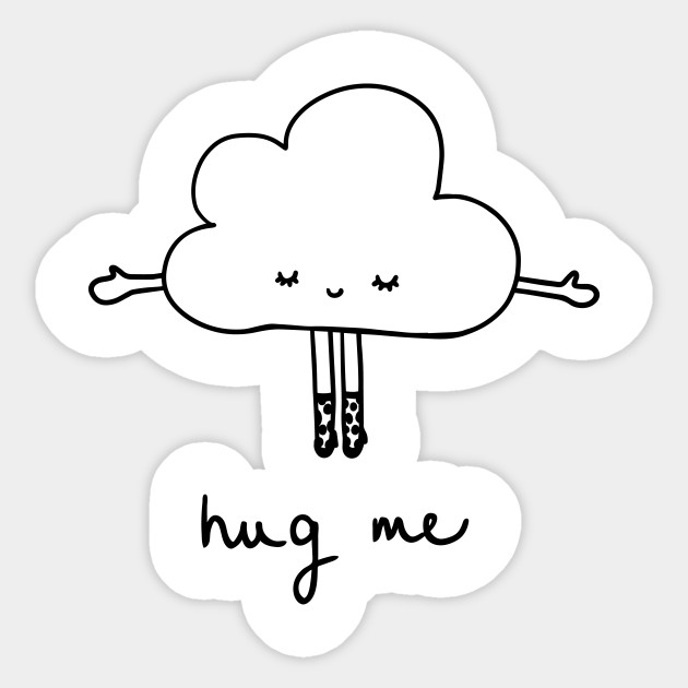 Cute cloud hug me